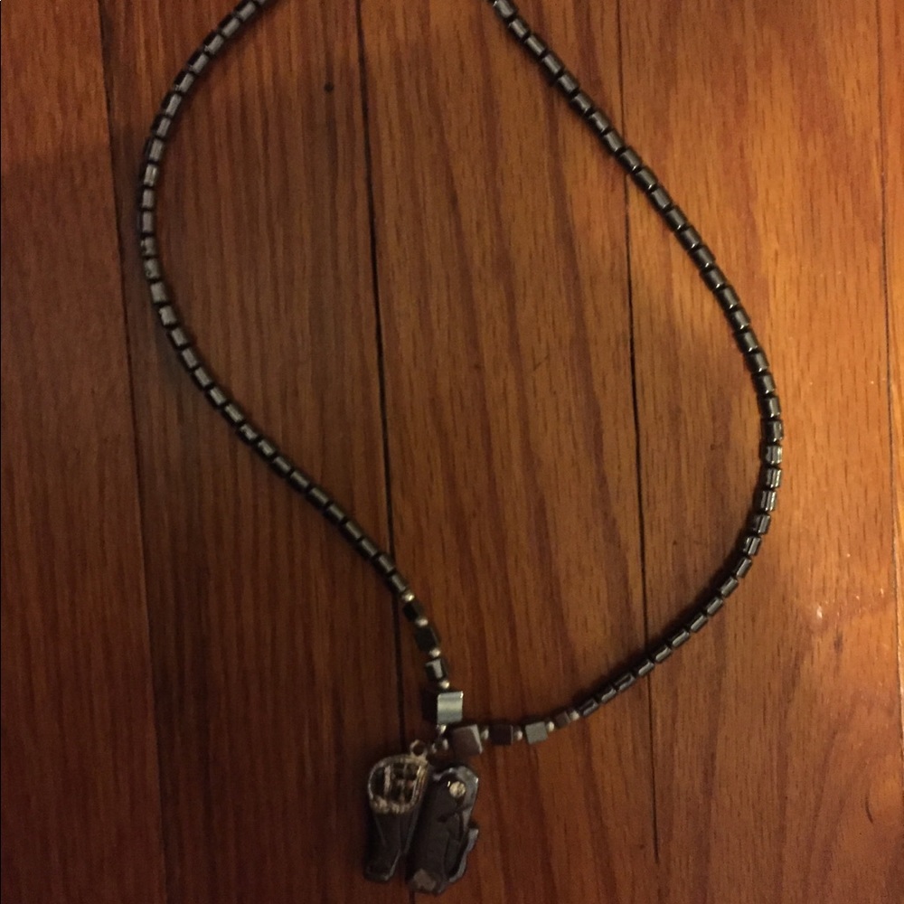Dark Grey Elephant Necklace